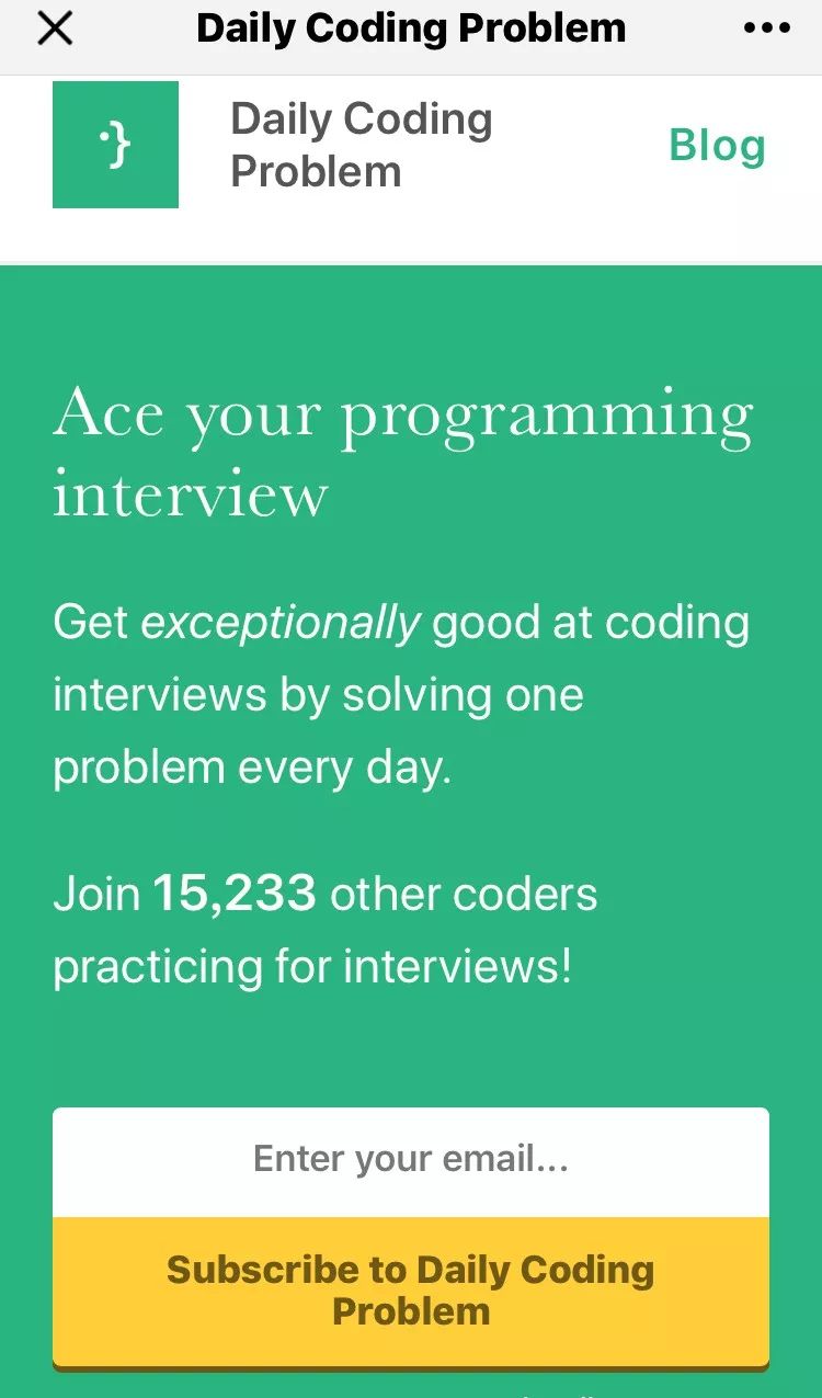 月入￥2w案例分享：Daily Coding Problem，每天一封代码面试题邮件