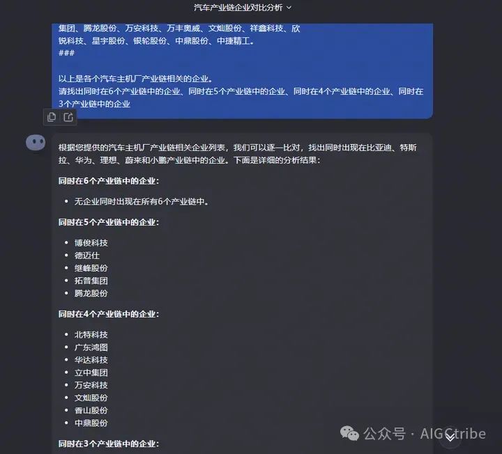 用kimichat炒股：查找比亚迪、特斯拉等电动车产业链相关股票